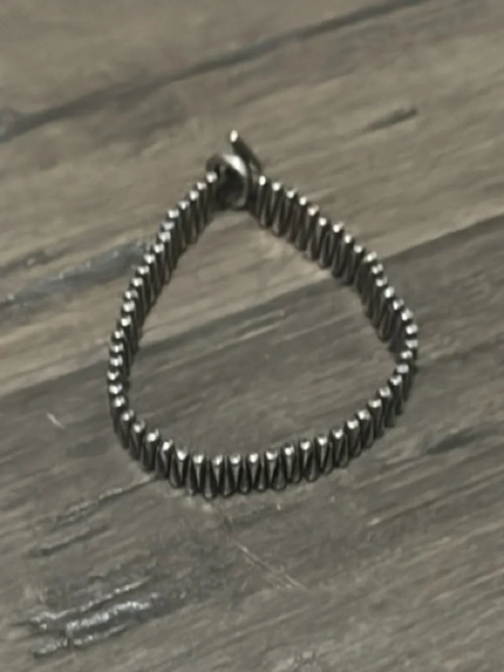 Men's Sterling Silver-Tone Spiral Coil Bracelet 925